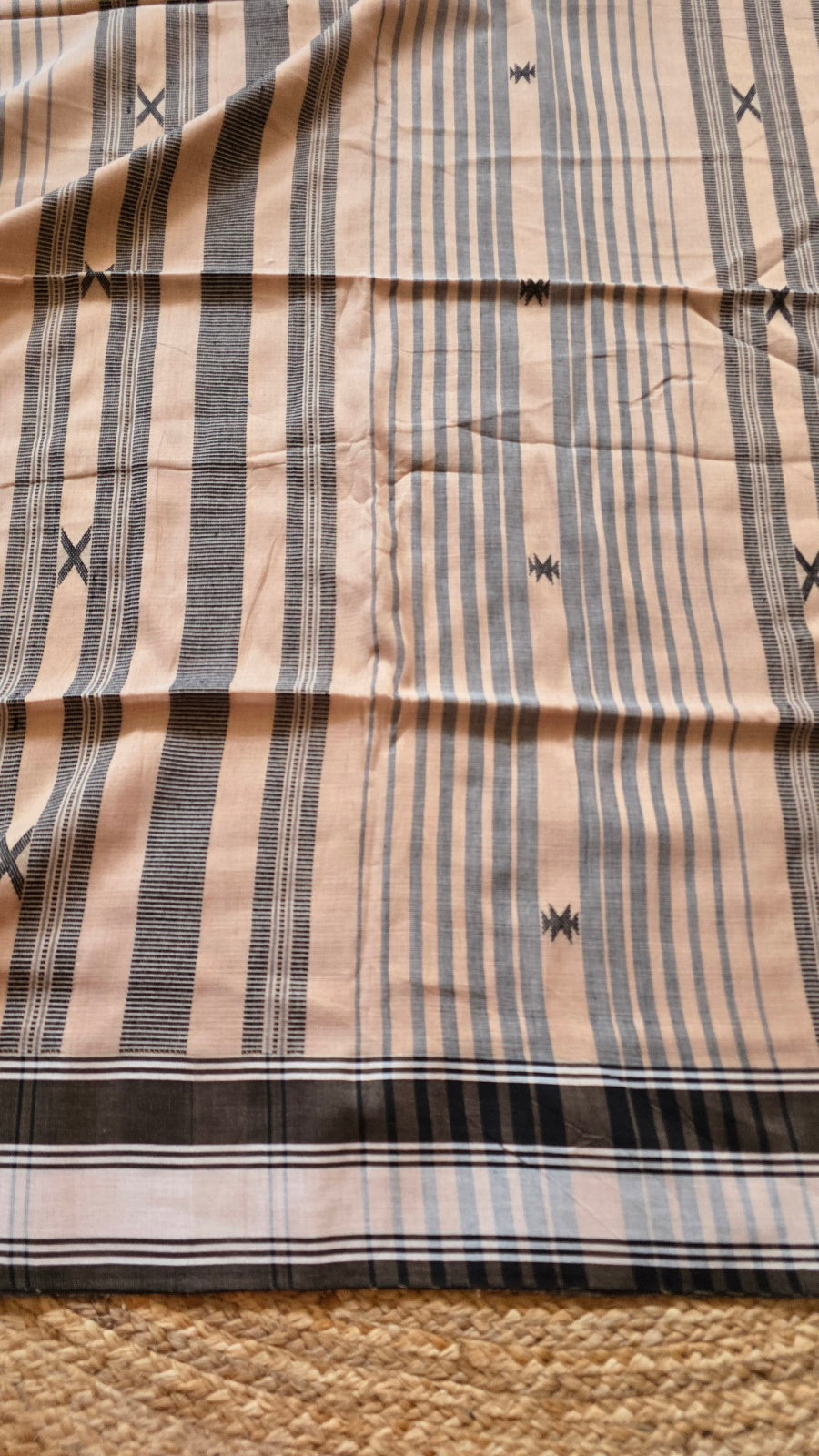 Chukki Handloom Cotton Saree – Beige