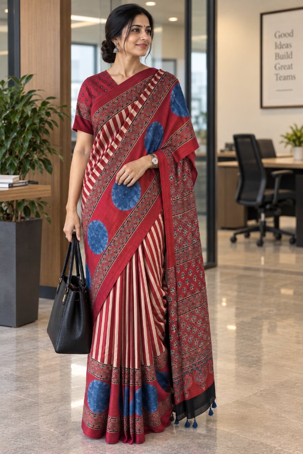 Hand Block Printed Sarees