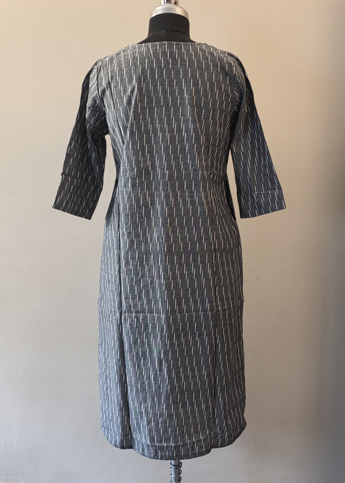 Grey Ikat Long Kurtas