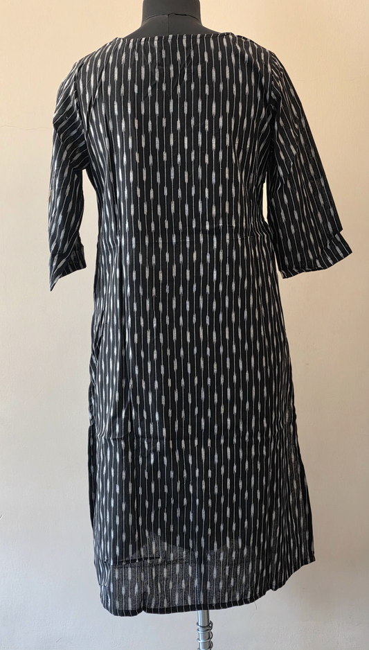 Black Ikat Long Kurtas