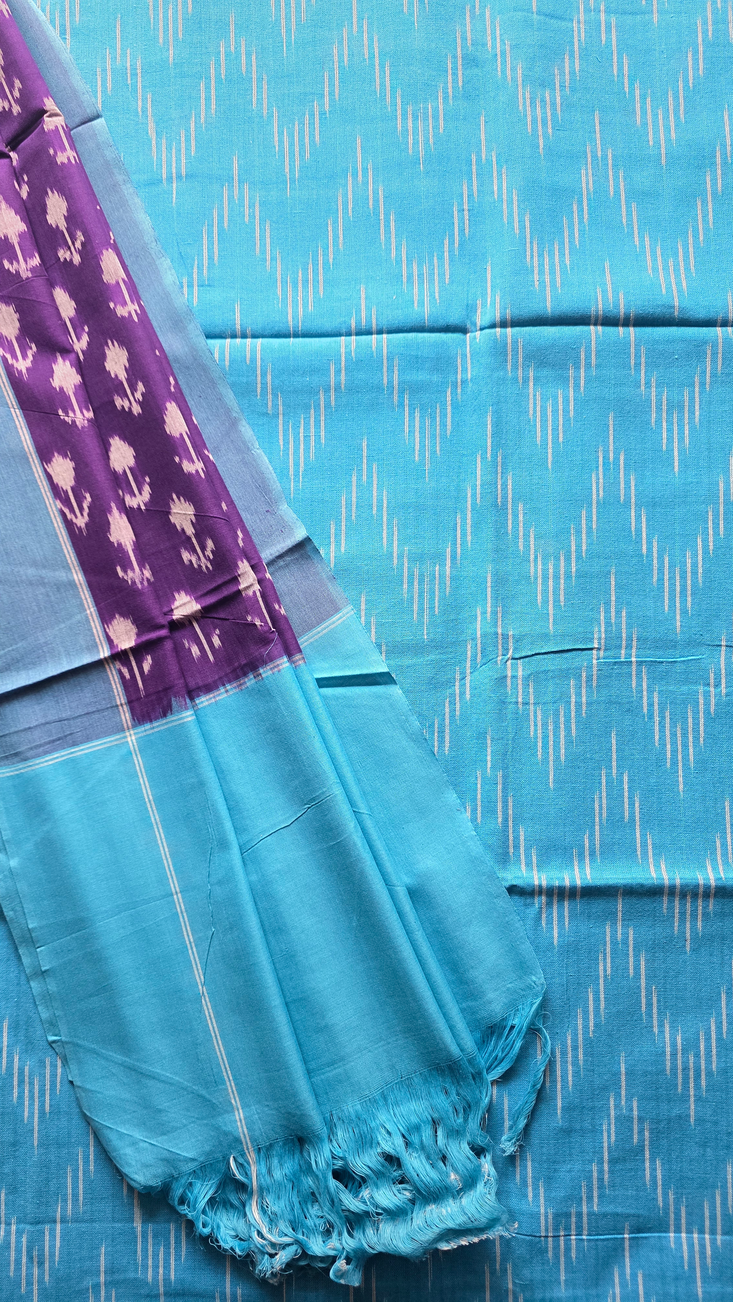 Turquoise & purple salwar Set (2 Piece)