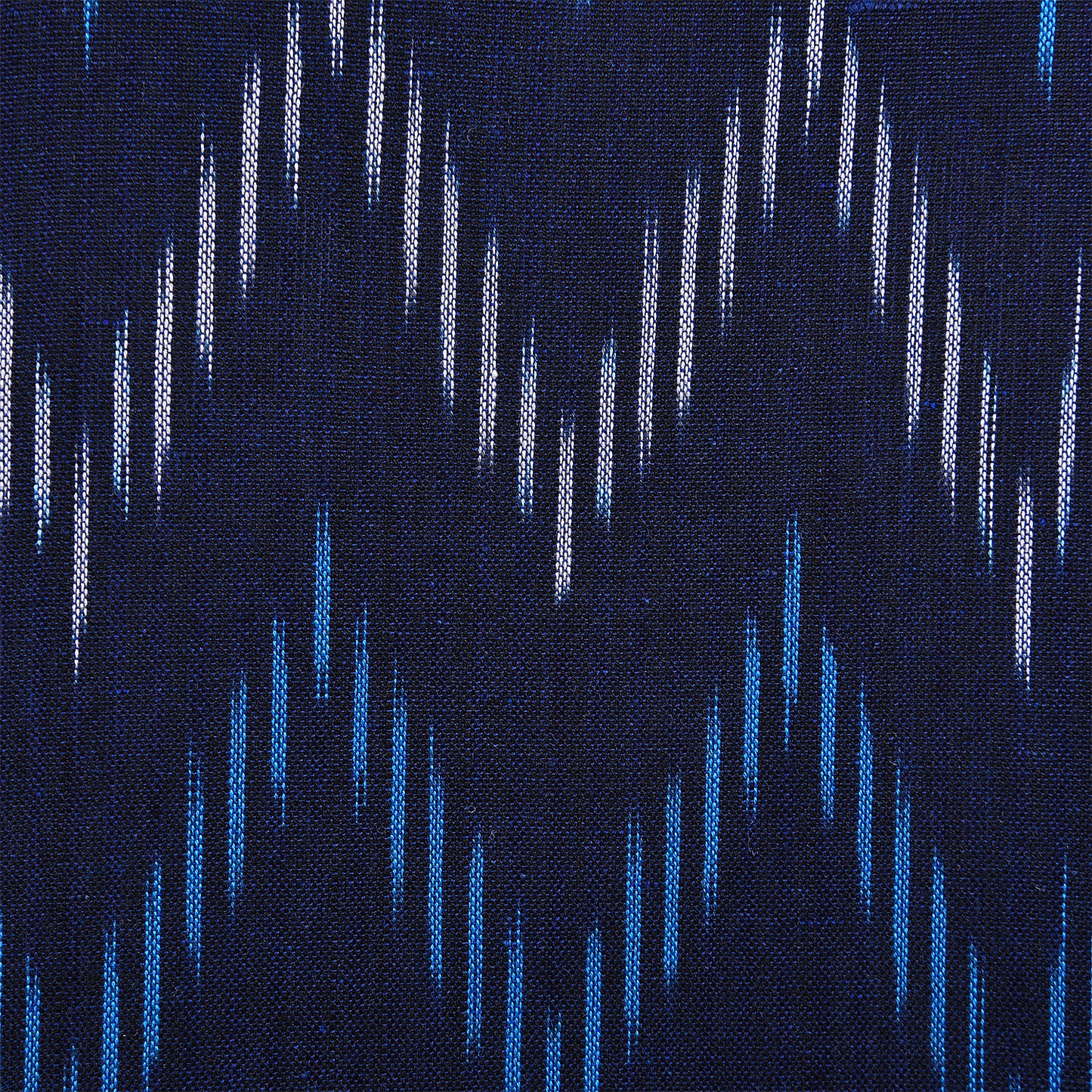 Navy Blue Ikat Short Kurta (Sleeveless)