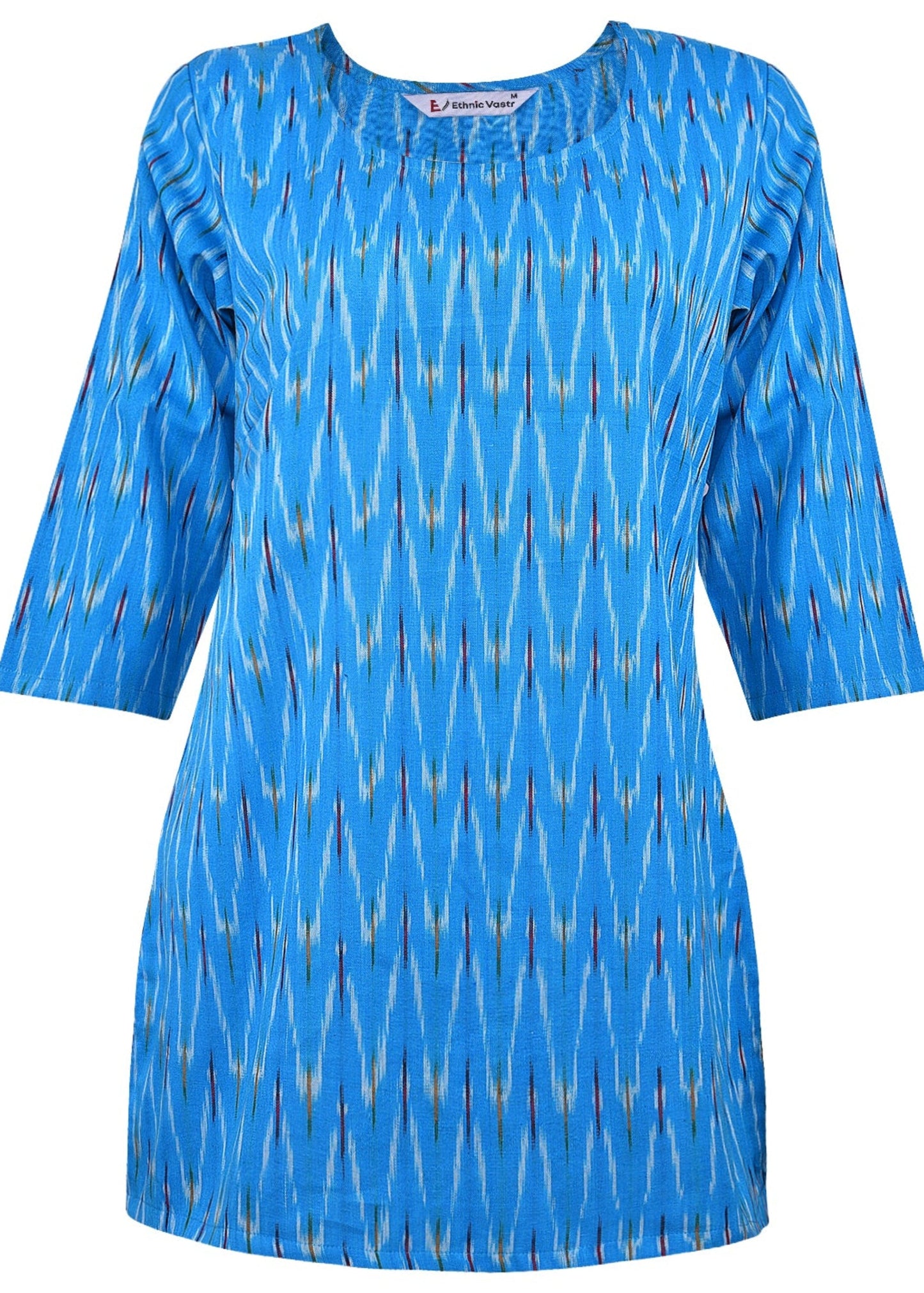 Blue Ikat Short Kurta