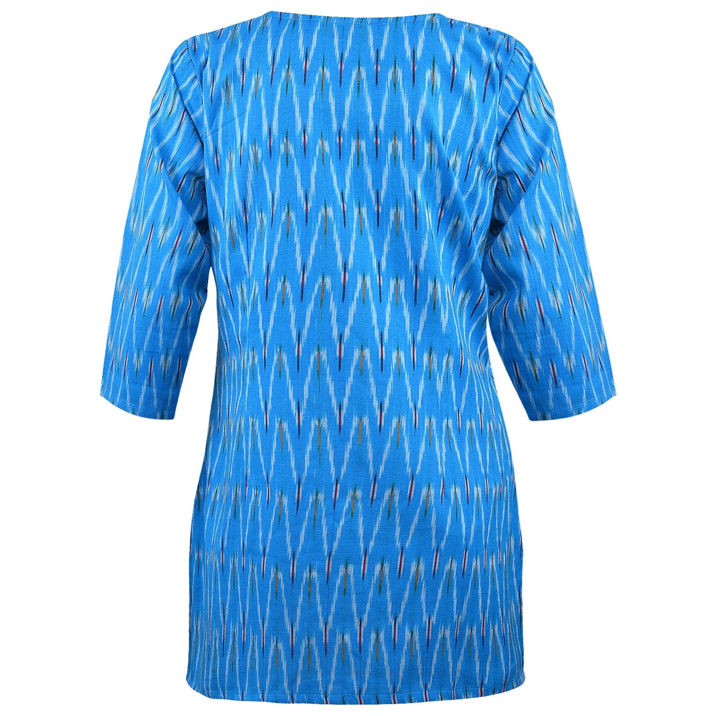 Blue Ikat Short Kurta