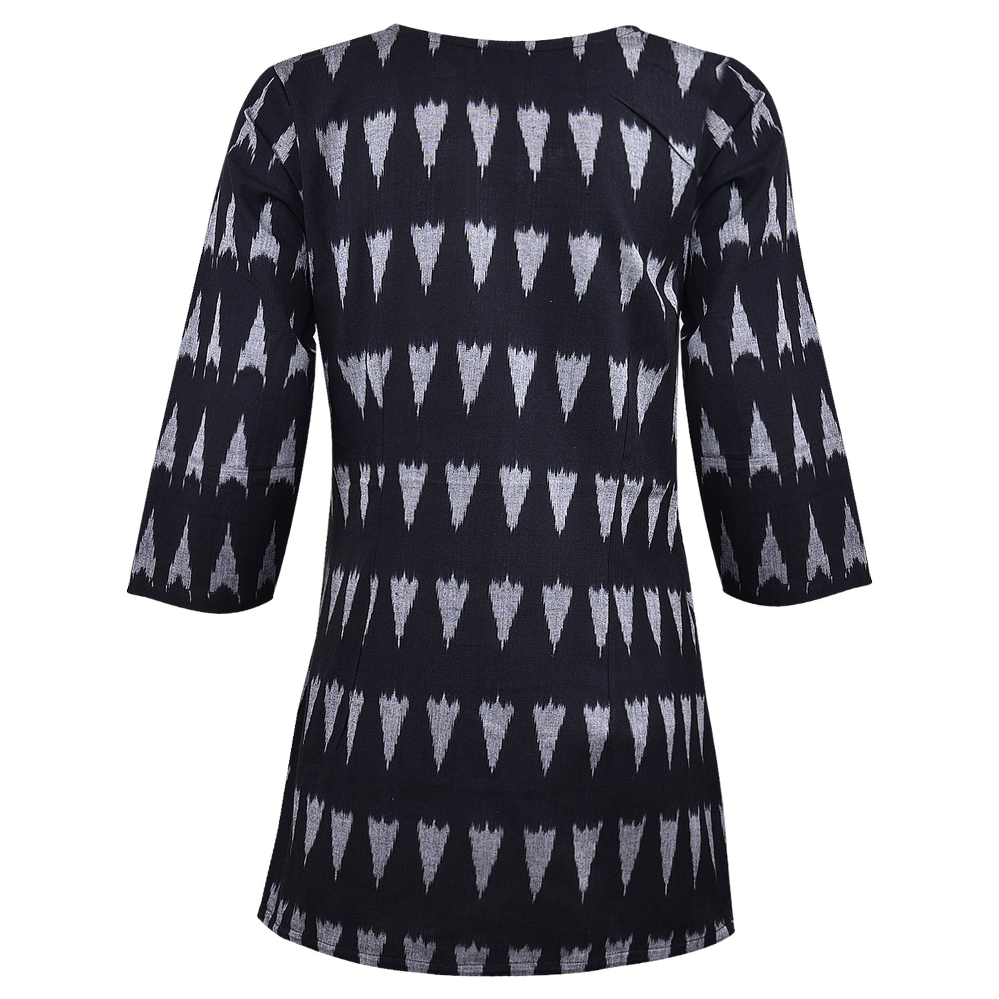 Black Ikat Short Kurta