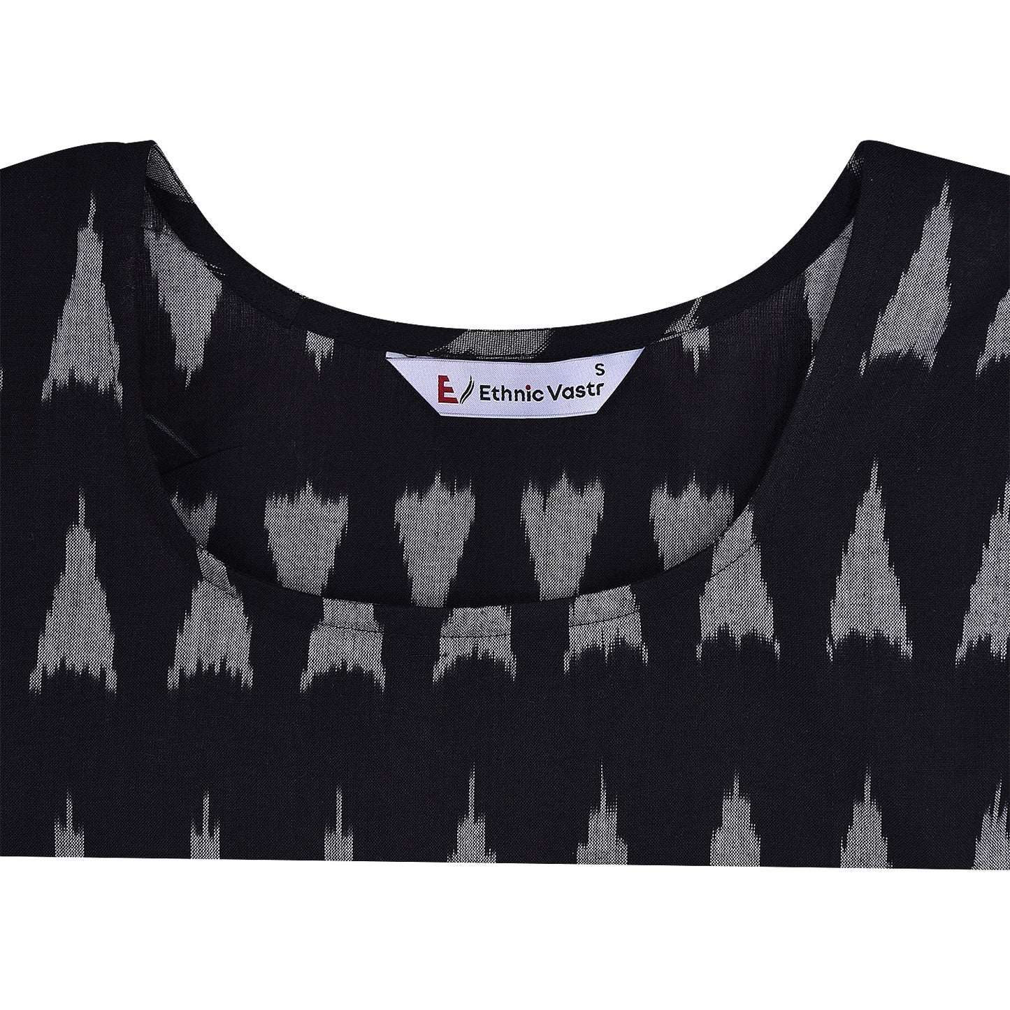 Black Ikat Short Kurta