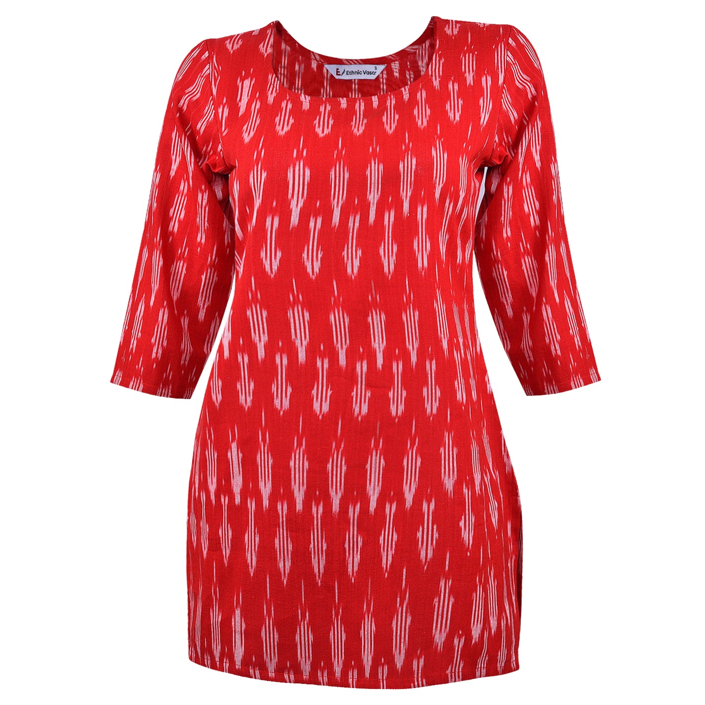 Red Ikat Short Kurta