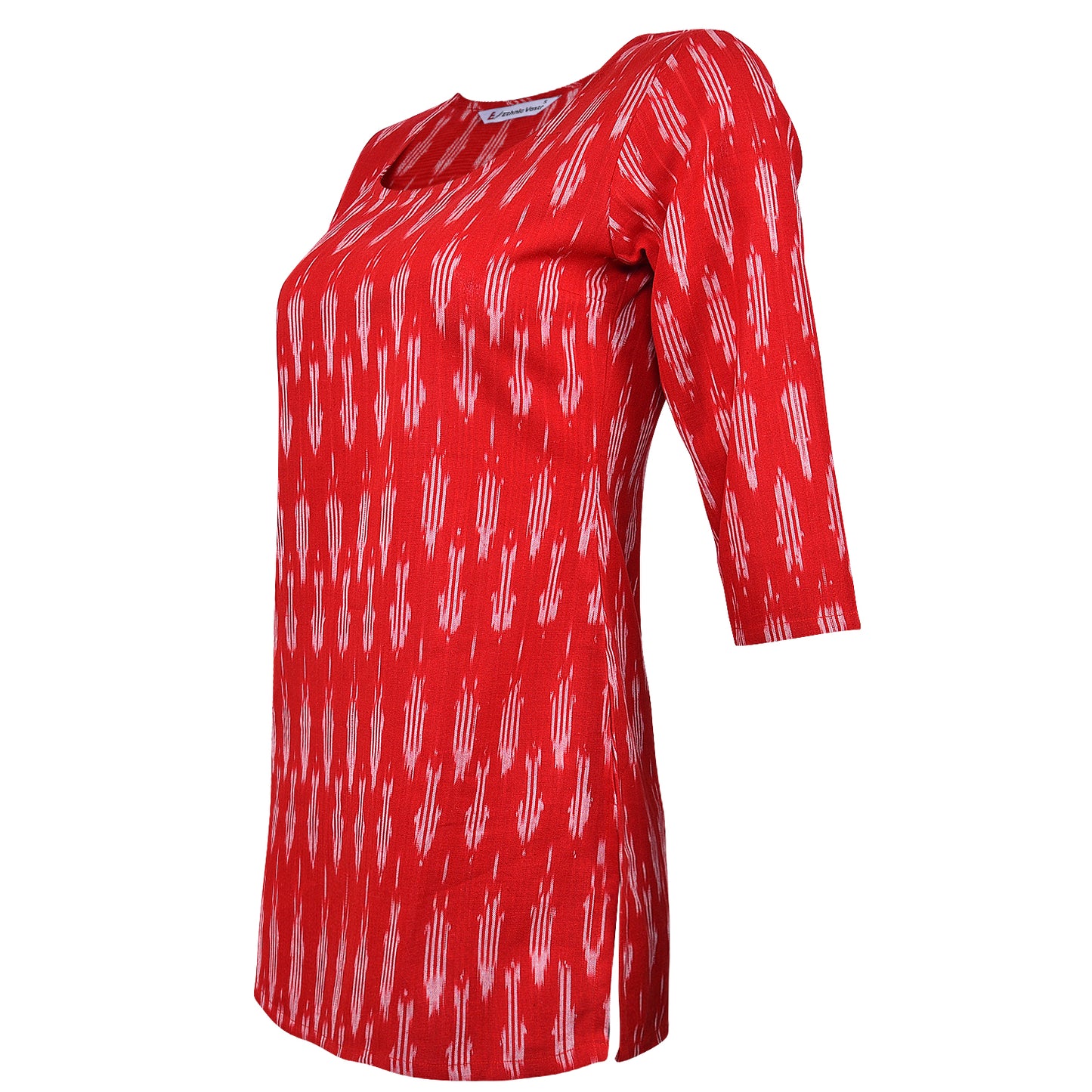 Red Ikat Short Kurta