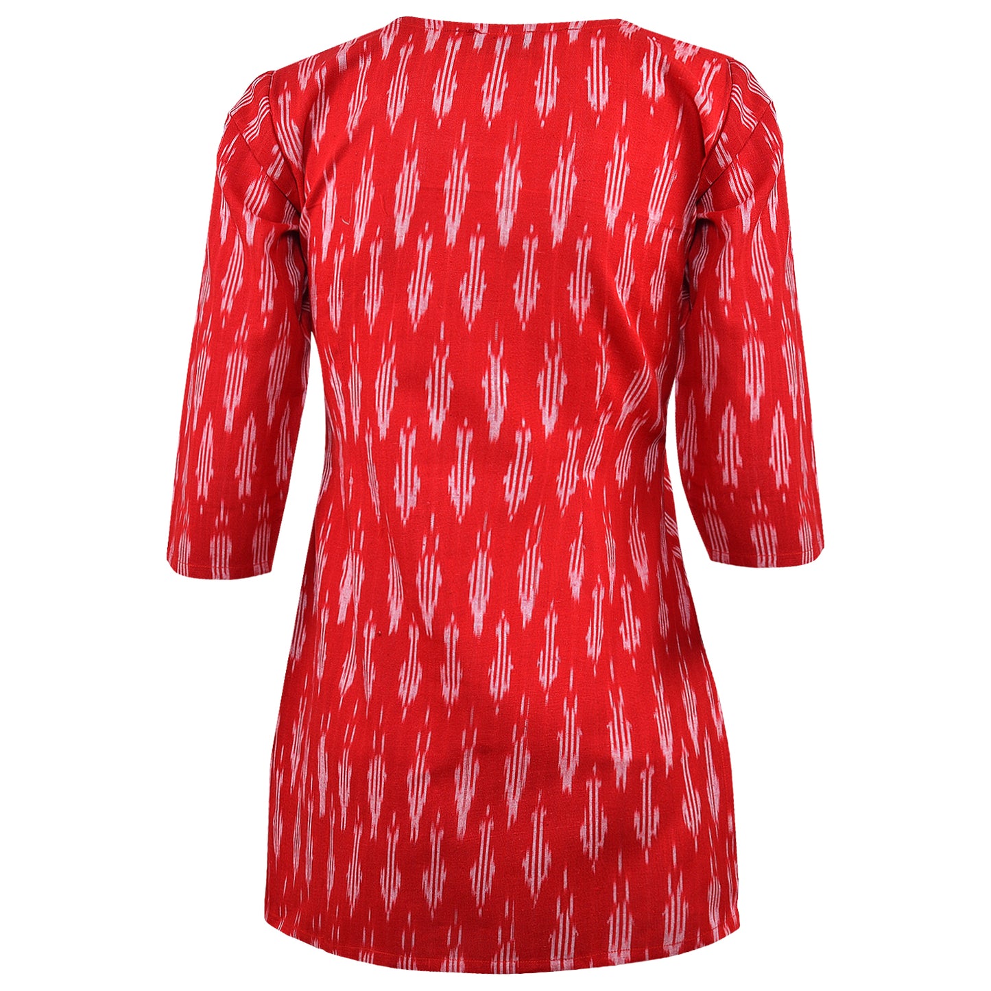 Red Ikat Short Kurta