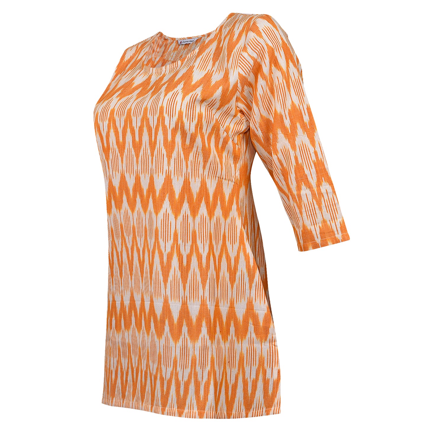 Yellow Ikat Short Kurta