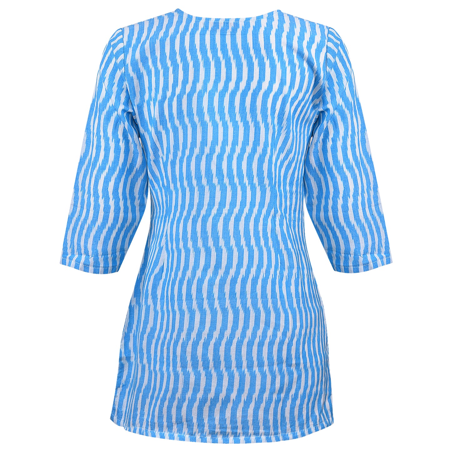 Sky Blue Ikat Short Kurta