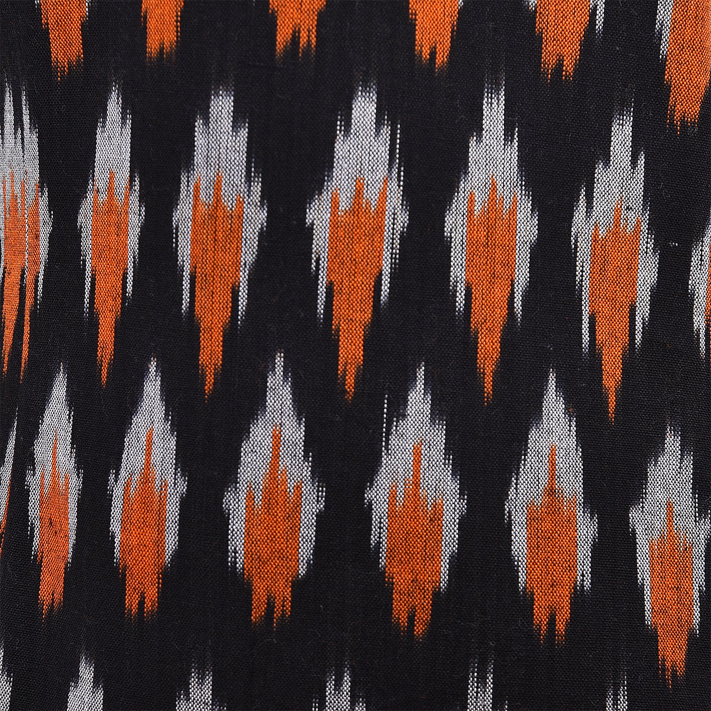 Orange & Black Ikat Short Kurta