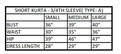 Black Ikat Short Kurta